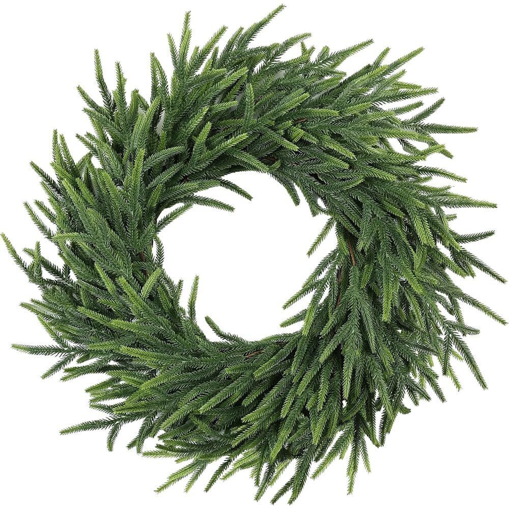 5473 26-Inch Norfolk Pine Wreath - Real Touch Artificial Christmas Wreath